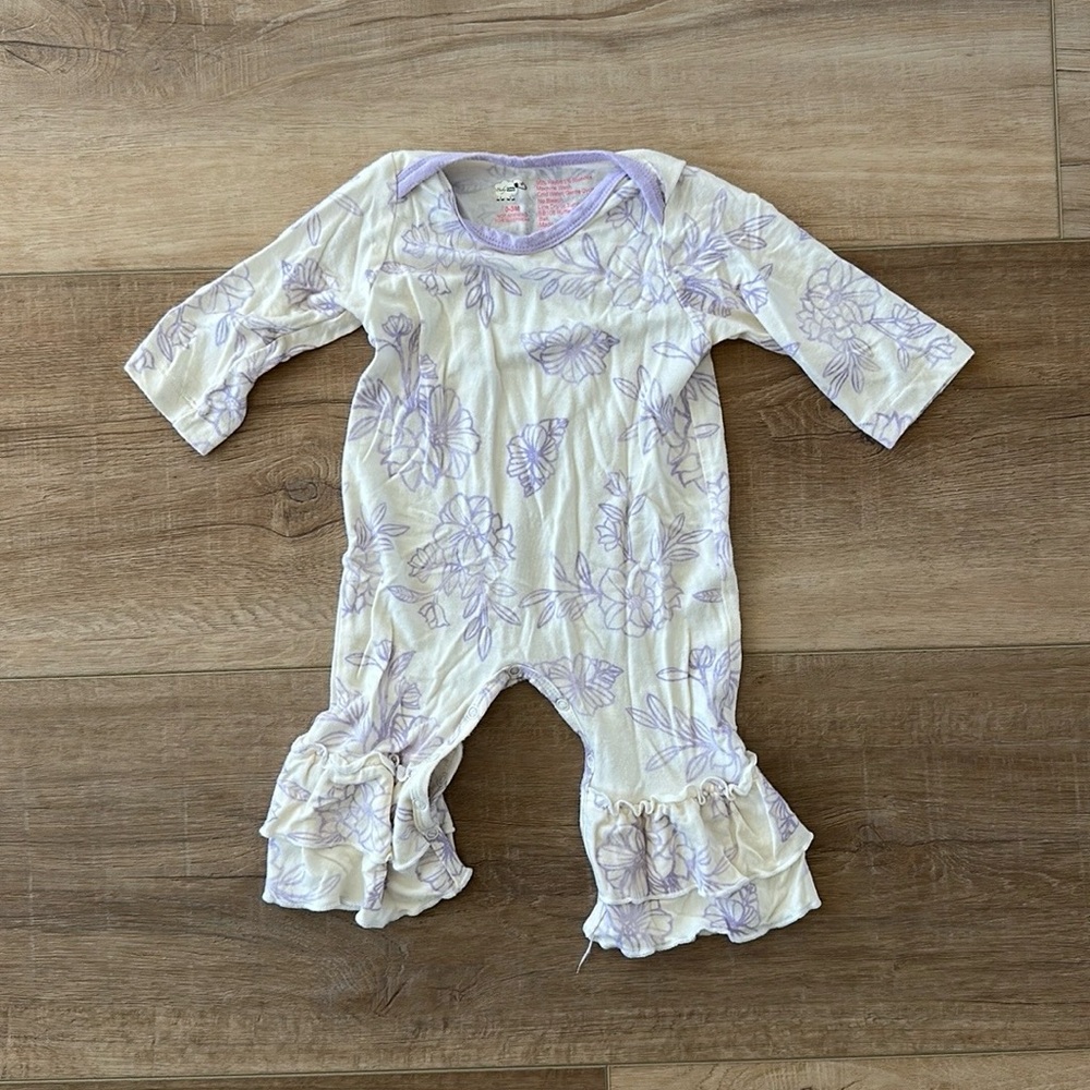 Hawaiian print romper